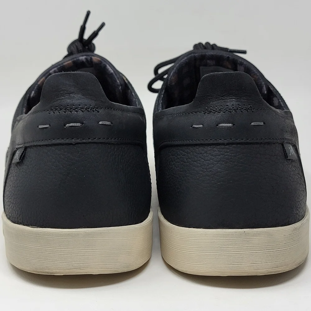 Chaco Men's Davis Lace Black Leather Casual Sneakers Shoes Size 14 US J106259
